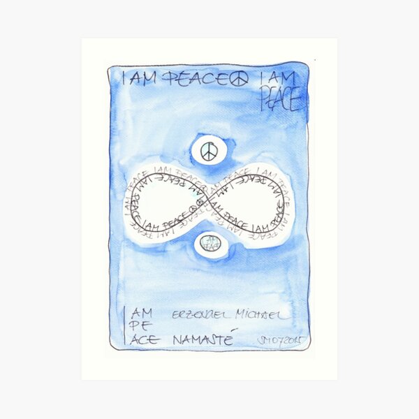 Manifesto »I AM PEACE« Kunstdruck