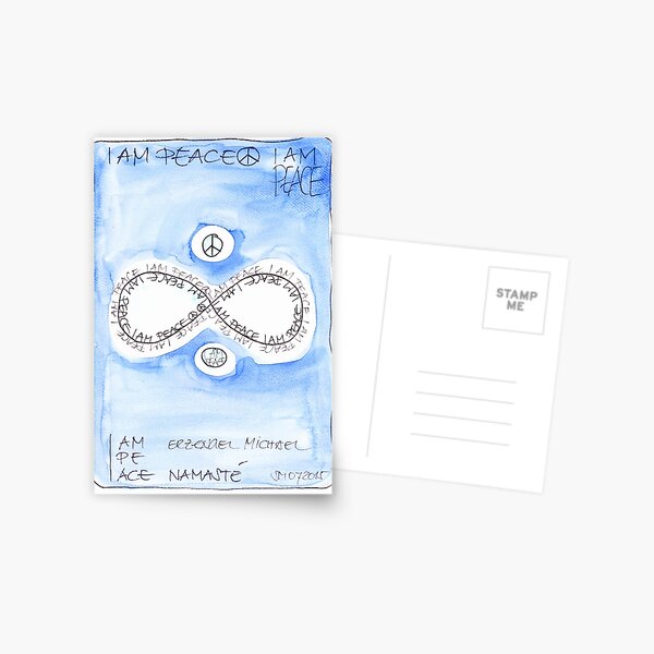 Manifesto »I AM PEACE« Postkarte