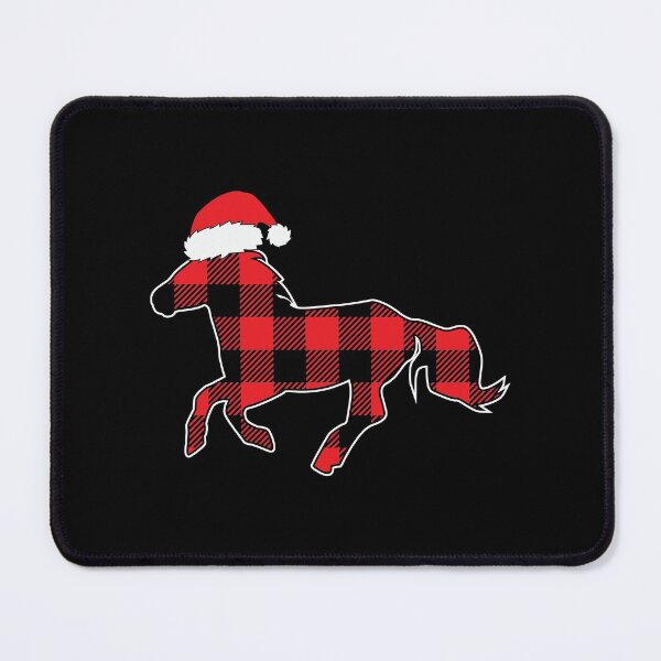 Item preview, Christmas 2021 Red Plaid For Horse Lovers and Owners designed and sold by thecooltable.