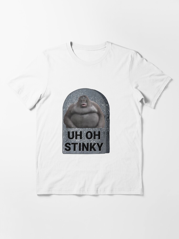 Uh Oh Stinky Poop Meme Monkey Unisex Baseball T-Shirt