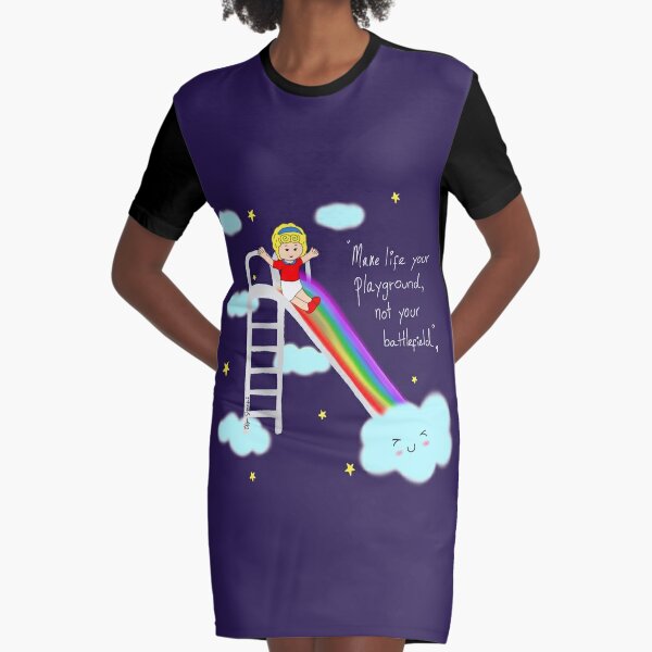 Polly pocket, Make your life your playground, rainbow Graphic T-Shirt  Dress for Sale by Olga Schembri