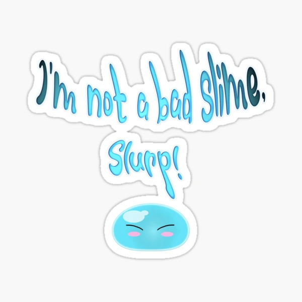 Fantasy Anime Blue Slime Sticker for Sale by RainbowFoxTales