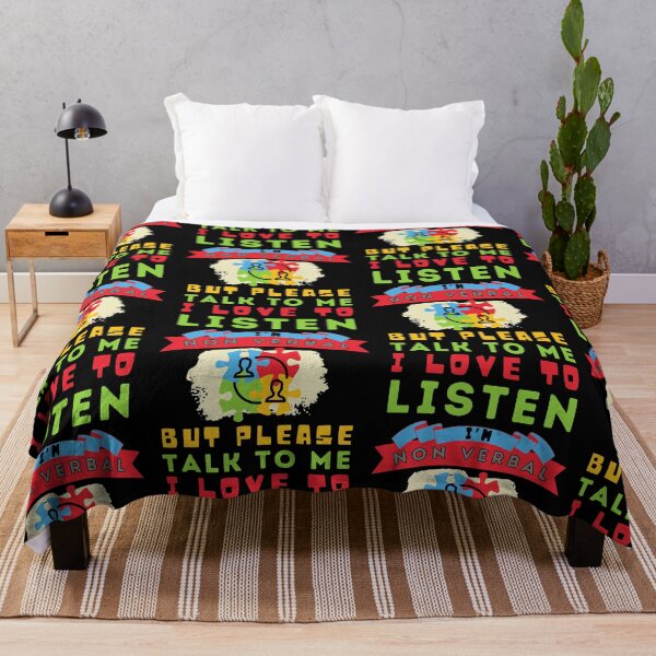 Item preview, Non Verbal Autism - Talk to Me I love to Listen designed and sold by sableandshadow.