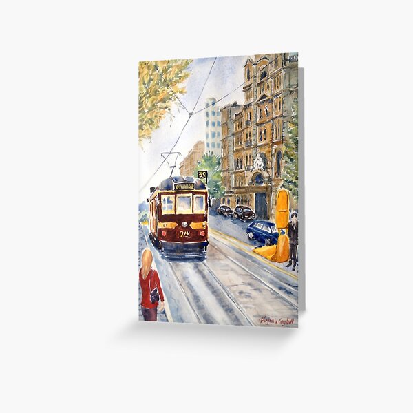Aperçu de l'œuvre Tramway Vintage, Melbourne créée et vendue par Virginia  Coghill.