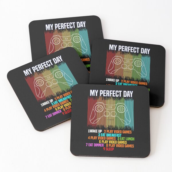 Item preview, Funny my perfect day wake up play video games designed and sold by Hero Prod.