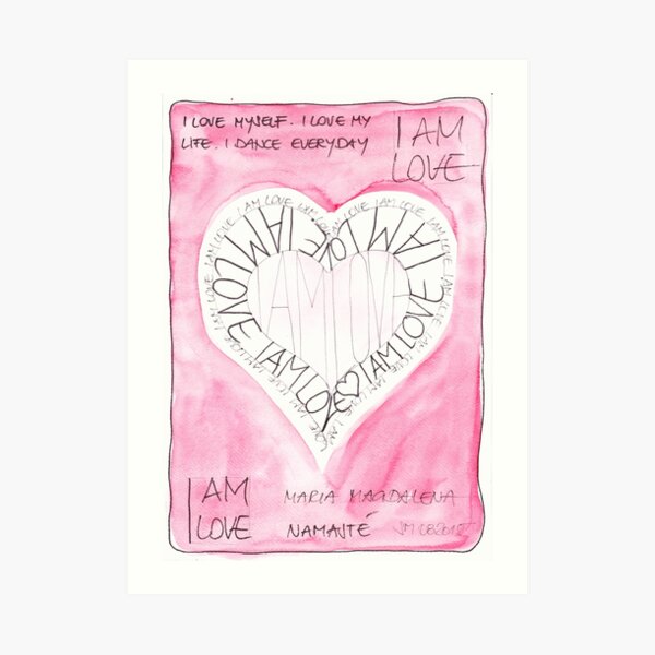 Manifesto »I AM LOVE« Kunstdruck