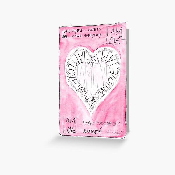 Manifesto »I AM LOVE« Grußkarte