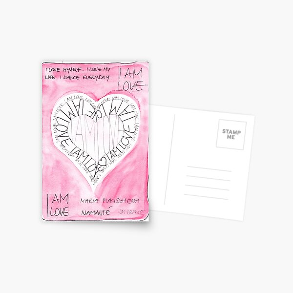 Manifesto »I AM LOVE« Postkarte