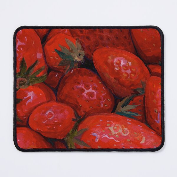 Item preview, Strawberry Sunday Gouache Painting designed and sold by graycatatelier.