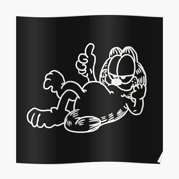 "garfield,funny lazy ginger cat,funny ginger cat,ginger fat cat" Poster