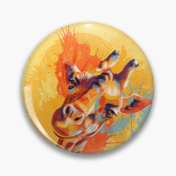Item preview, Hello - Funny Giraffe Portrait designed and sold by Flo Art Studio.