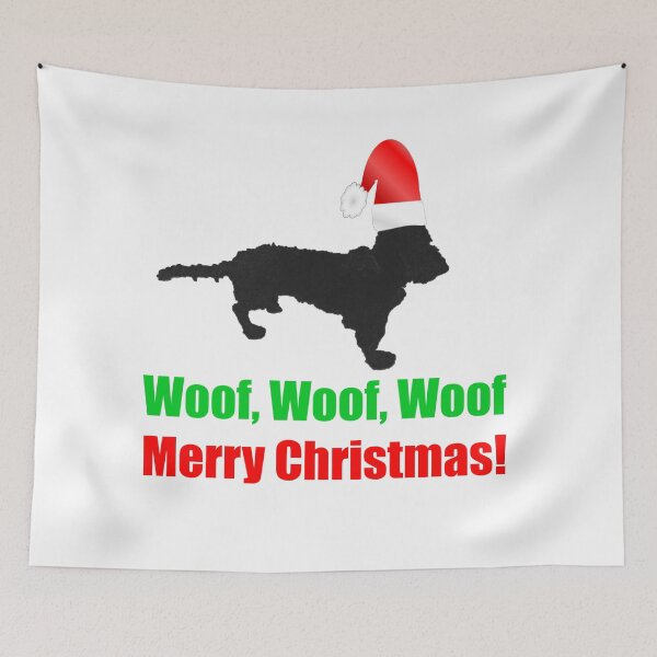 Item preview, Merry Christmas From The Wire Haired Dachshund Santa Claus designed and sold by Yinzer Gifts And More.