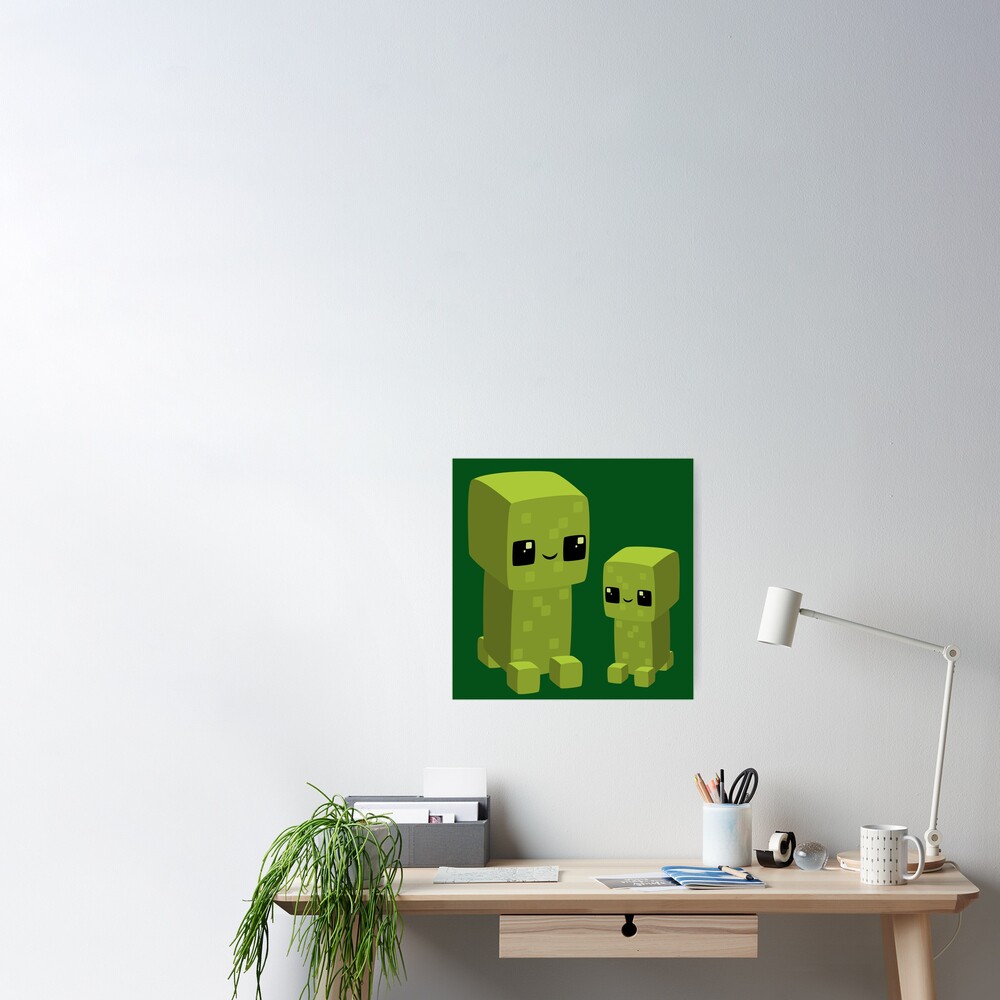 minecraft creeper poster