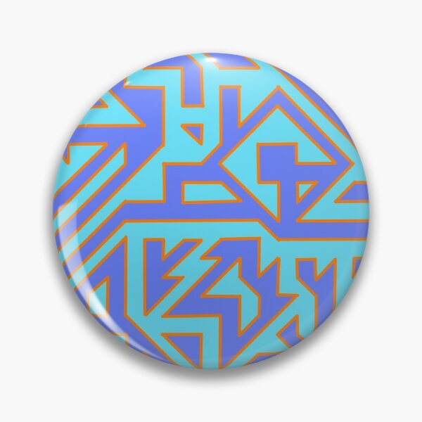 Item preview, Abstract Pattern Piece in blue, cyan and orange designed and sold by nathanielmeeart.