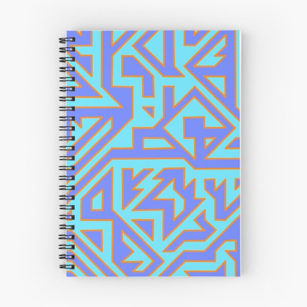 Item preview, Abstract Pattern Piece in blue, cyan and orange designed and sold by nathanielmeeart.