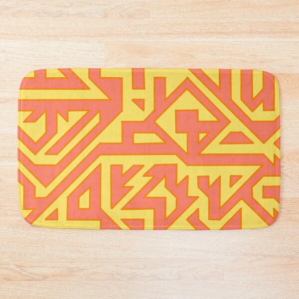 Item preview, Abstract Pattern Piece in orange and yellow designed and sold by nathanielmeeart.
