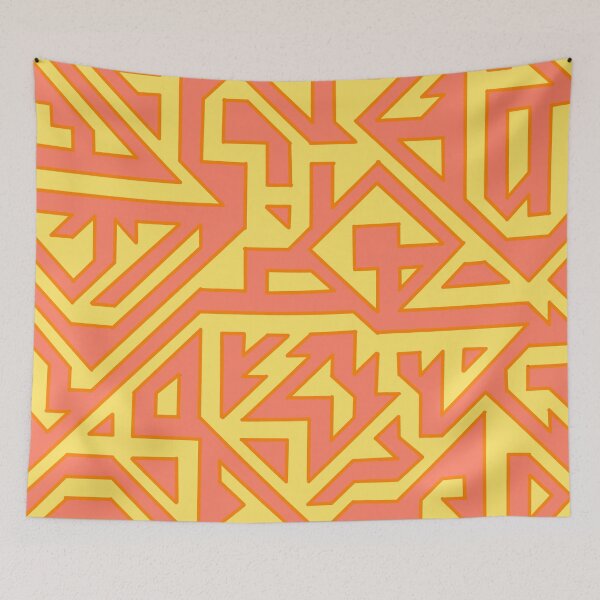 Item preview, Abstract Pattern Piece in orange and yellow designed and sold by nathanielmeeart.