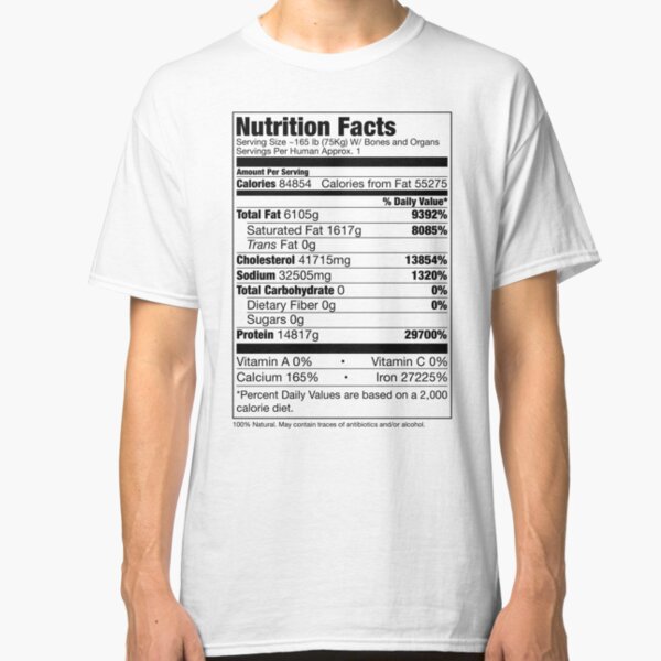 Nutrition Facts T-Shirts | Redbubble