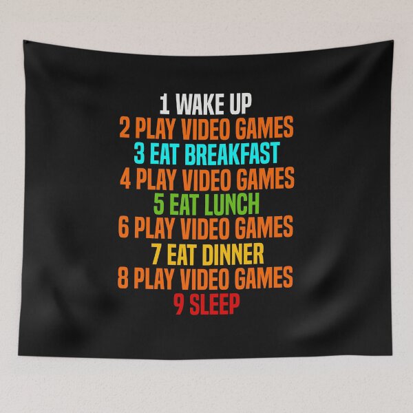 Item preview,  Funny my perfect day wake up play video games designed and sold by Hero Prod.