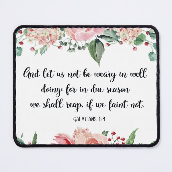 Item preview, Galatians 6:9, Watercolor Bible Verse, Scripture, Let Us Not Become Weary designed and sold by Dzhenka-Balimez.