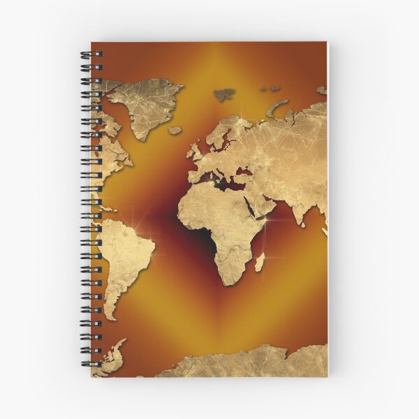 Item preview, world map gold 3 designed and sold by BekimART.