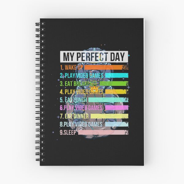 Item preview, Copy of  Funny my perfect day wake up play video games designed and sold by Hero Prod.
