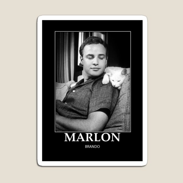 Vista previa del artículo con la obra «Marlon Brando - BW - D48», diseñado y vendido por DecoWords.
