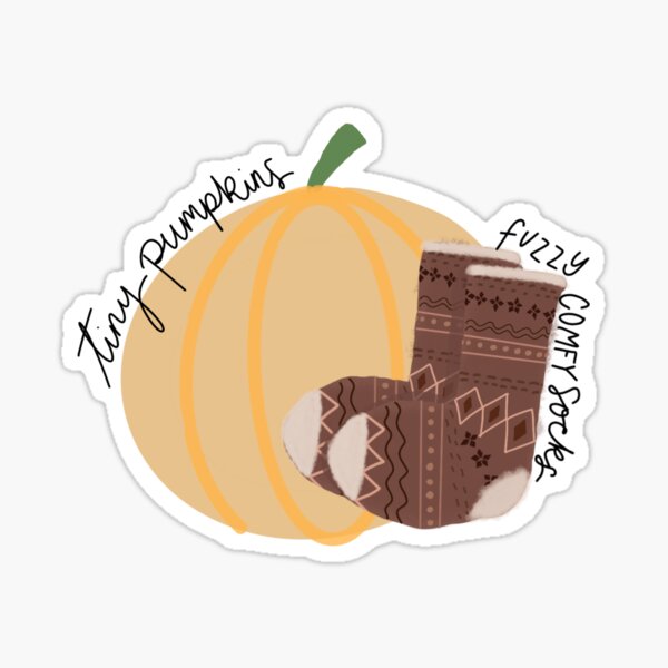 White Woman’s Instagram: pumpkins and socks Sticker
