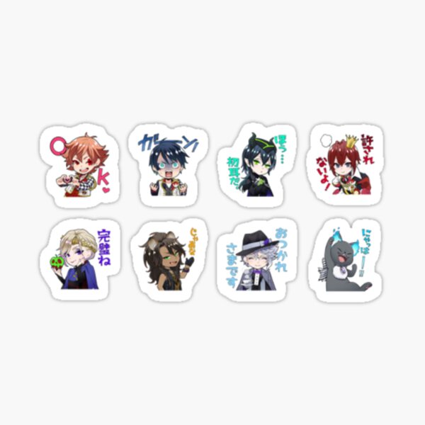 twisted wonderland all characters packs Sticker