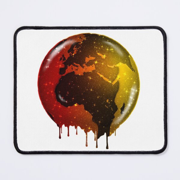 Item preview, Fire Red Yellow Earth Planet Dripping Chocolate Sunset designed and sold by Jolly-Yosei.