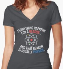Always Physics Women's Fitted V-Neck T-Shirt