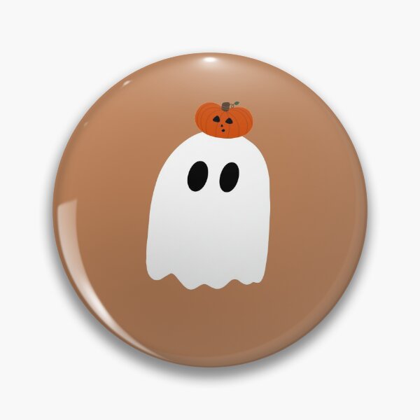 Item preview, Ghost With Pumpkin Hat designed and sold by peachy-cow00.