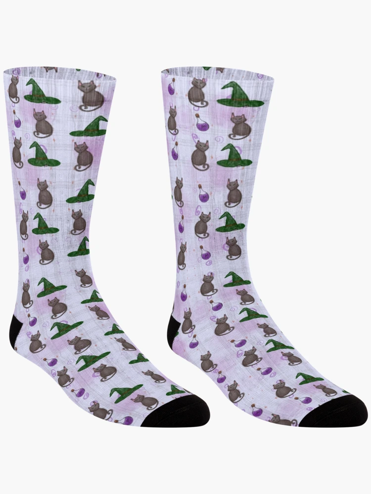 Thumbnail 3 of 5, Socks, Witchy Halloween designed and sold by Rae-Rabbs.