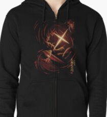 Flash of the Heavenly Dragon Zipped Hoodie