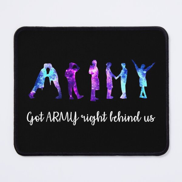 Item preview, Got ARMY Behind us Butter ARMY Galaxy sign silhouette, Butter Galaxy illustration Sticker designed and sold by trendistic.