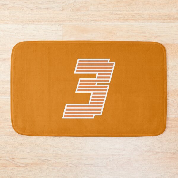 Item preview, 3 Driver Number (Outline/Orange BG) designed and sold by FilipeFerreira.