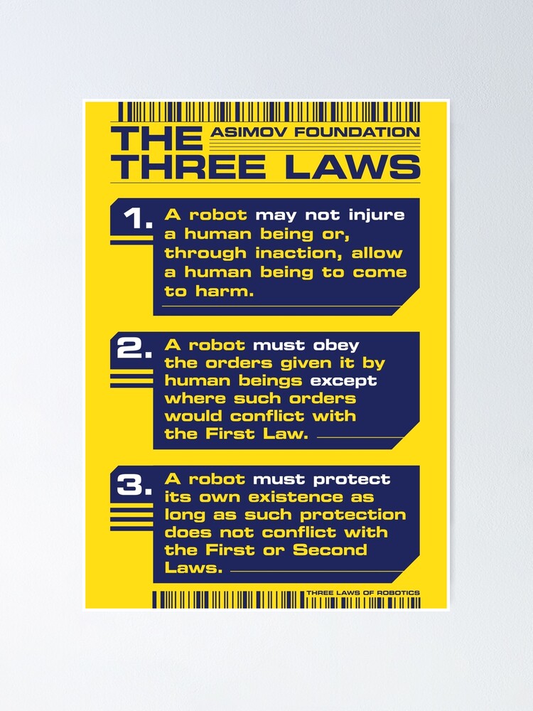 Laws of Robotics" Poster for Sale by Krobilad | Redbubble
