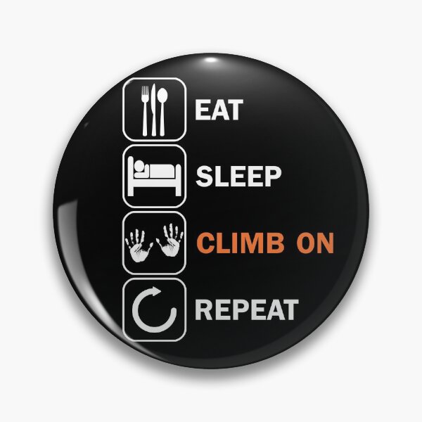 Item preview, Eat Sleep Climb Mountaineering Motive Mountains designed and sold by DerNerd.