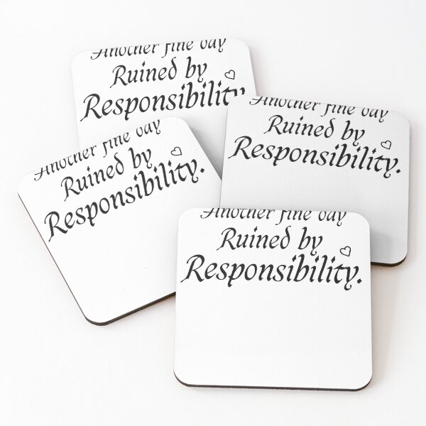 Item preview, Another Fine Day Ruined By Responsibility for women funny ideas designed and sold by Houssemanthony.