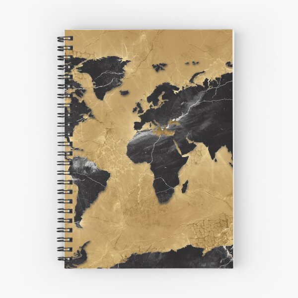 Item preview, world map gold 4 designed and sold by BekimART.