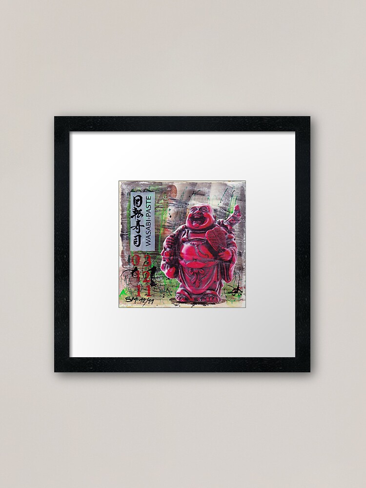 Alternative Ansicht von Wasabi Buddha Gerahmter Kunstdruck