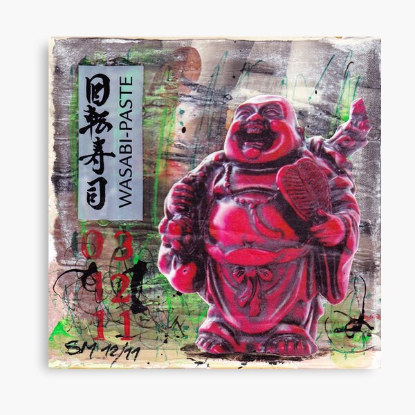 Wasabi Buddha Leinwanddruck