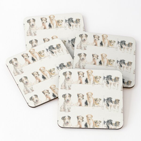 Item preview, Fox Terrier Puppies designed and sold by BarbBarcikKeith.