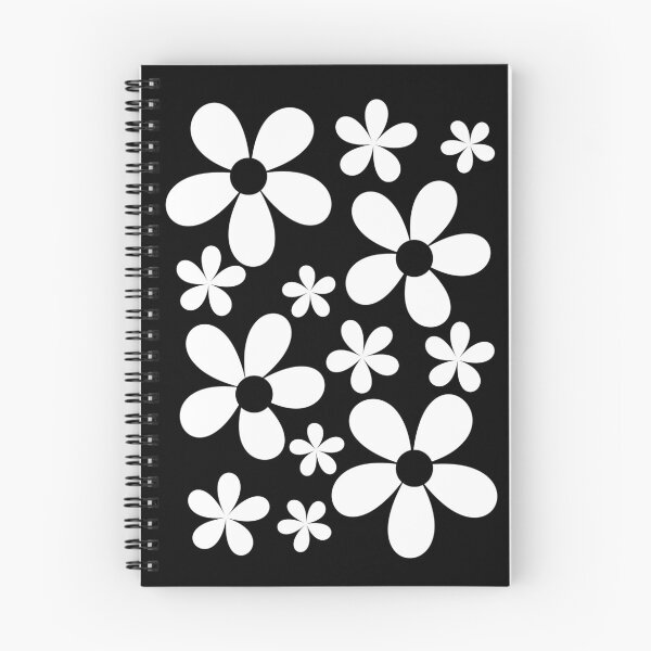 Item preview, Retro Mod Daisies Black and White designed and sold by P9Designs.