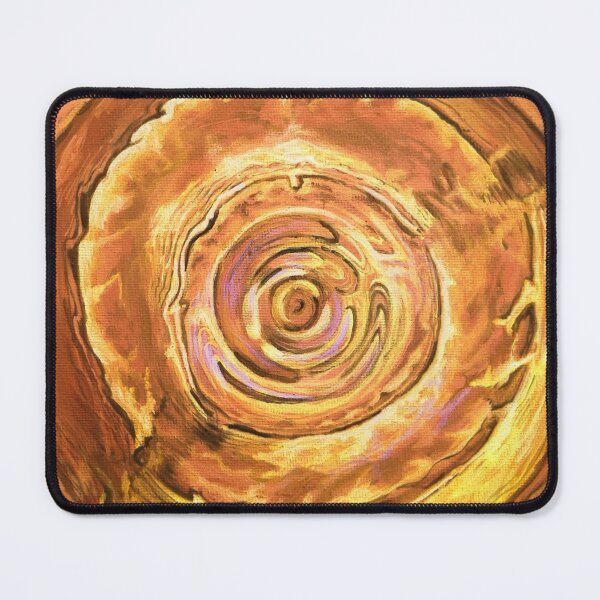 Item preview, Yellow Ripples, Yellow Abstract painting of water ripples designed and sold by Goldstarwork.