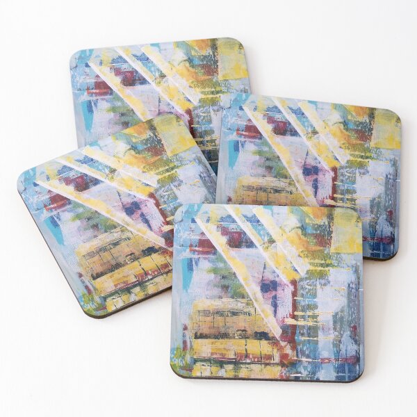Item preview, Abstract City Scape Original by CarolAnn designed and sold by CarolAnnsArt.