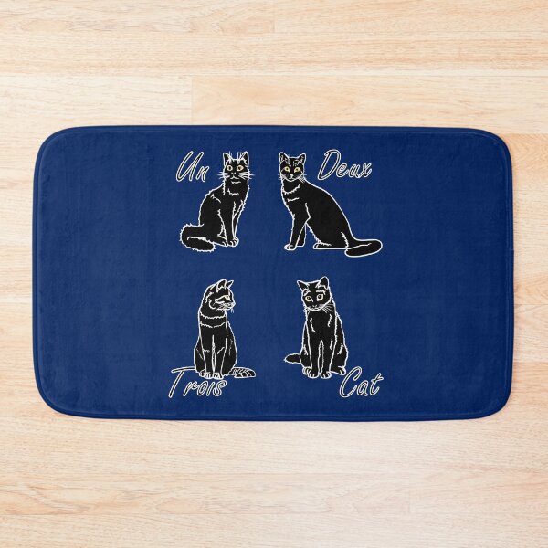 Item preview, Un Deux Trois Cat - Funny French designed and sold by TheInkElephant.