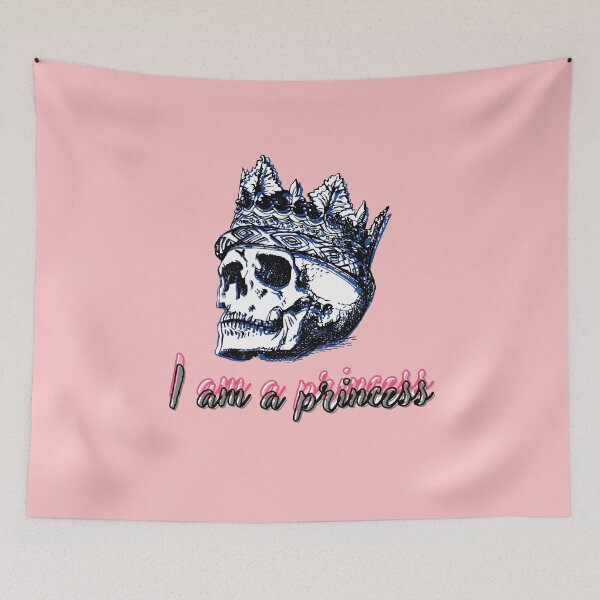Item preview, I'M A PRINCESS - SKULL designed and sold by Elizzart.