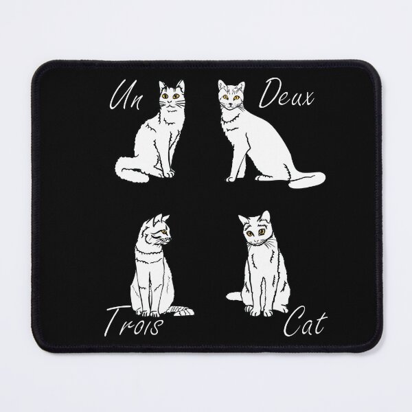 Item preview, Un Deux Trois Cat - Funny French designed and sold by TheInkElephant.
