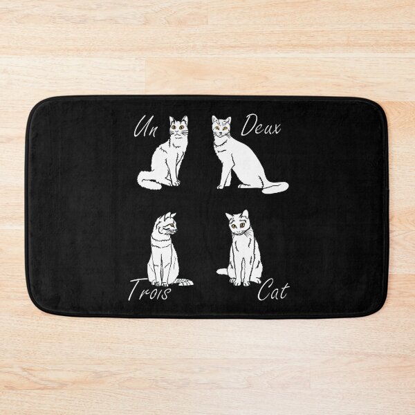 Item preview, Un Deux Trois Cat - Funny French designed and sold by TheInkElephant.